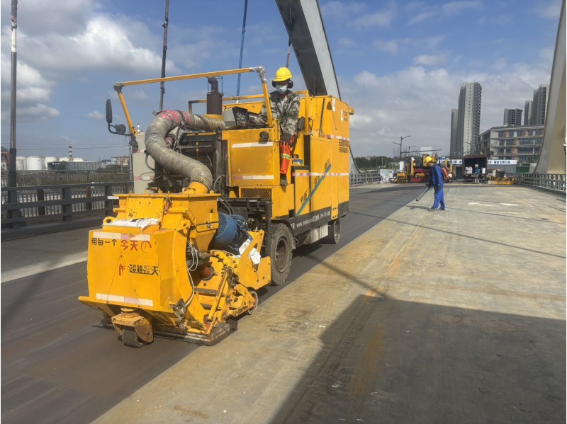 高速公路桥面抛丸防水施工图3