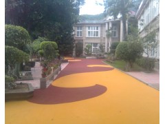 阳光雨彩色透水混凝土 彩色透水砼 海绵城市透水路面图1