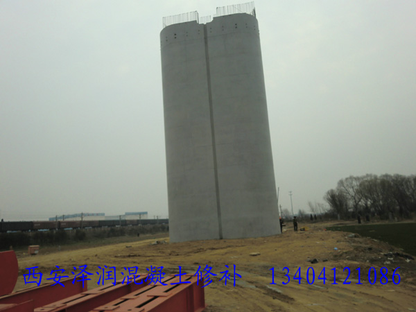 郑焦城际铁路柱子修补后效果图缩小