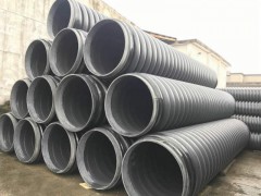 湖北内肋管hdpe排污管DN400污水管采购图1