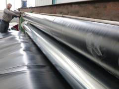 厂家定制生产HDPE黑色土工膜 鱼塘蓄水池专用防渗膜图2