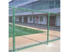 制作铁丝网学校体育场围网安装视频包胶勾花网现货供应图3