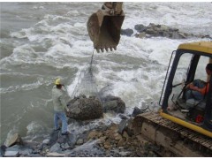 河道抛石石笼网袋组装办法图2