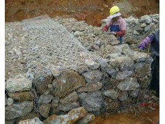 防洪护岸水利护坡格宾网箱@堤坝加固格宾网石笼图3