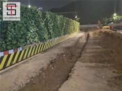新型绿植草坪围挡登场临街工地换新装图2