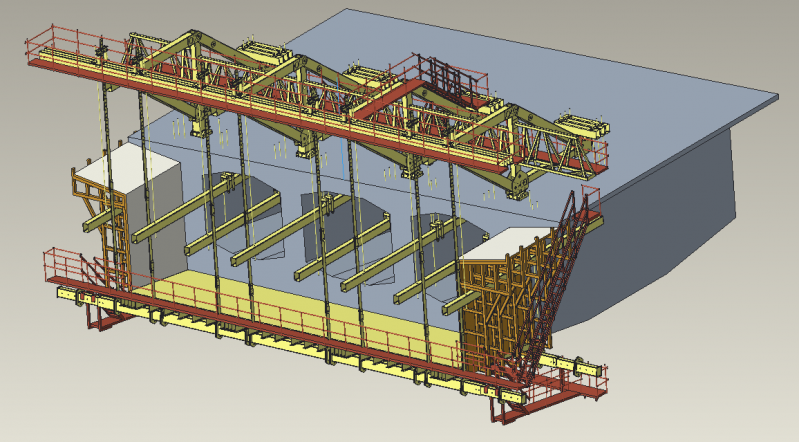 智能挂篮、箱式液压爬模图5