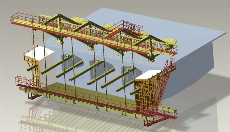 智能挂篮、箱式液压爬模图4