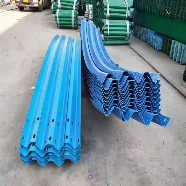 高速公路波形护栏 热镀锌乡村道路护拦板双波三波银色加厚防撞护栏图6