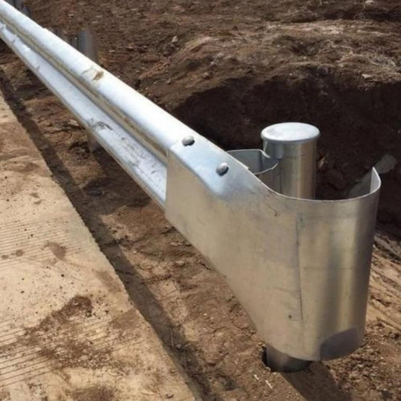 隔离乡村公路波形护拦板乡村山村景区路镀锌喷塑立柱图3