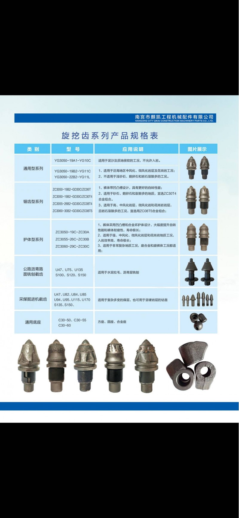旋挖钻机截齿子弹头 公路铣刨机截齿图3