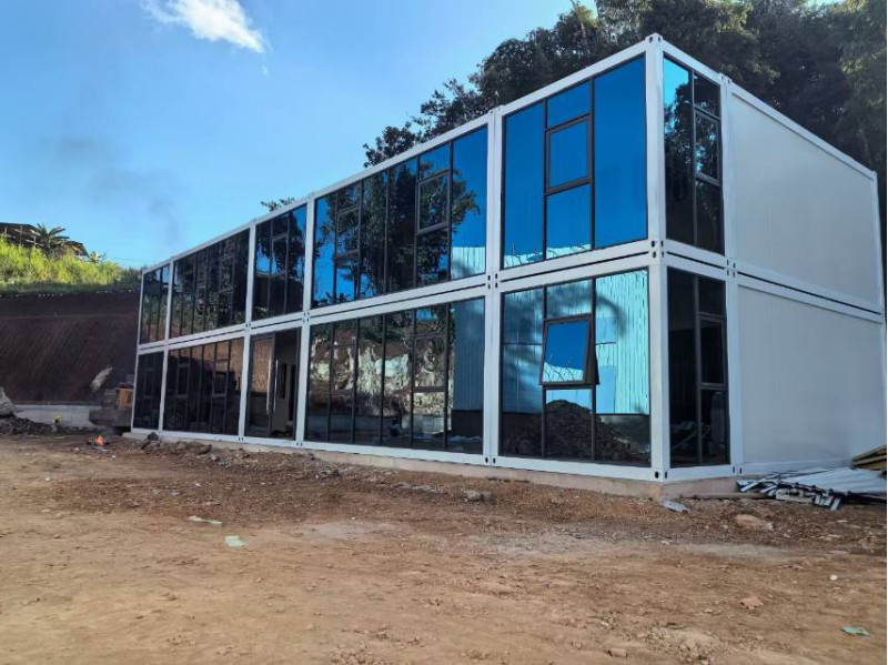 云南彩钢房，打包箱房，钢结构工程图4